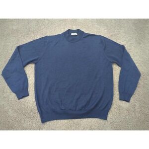 Toscano Firenze Sweater Men Extra Large 100% Merino Wool Mock Neck Pullover Knit